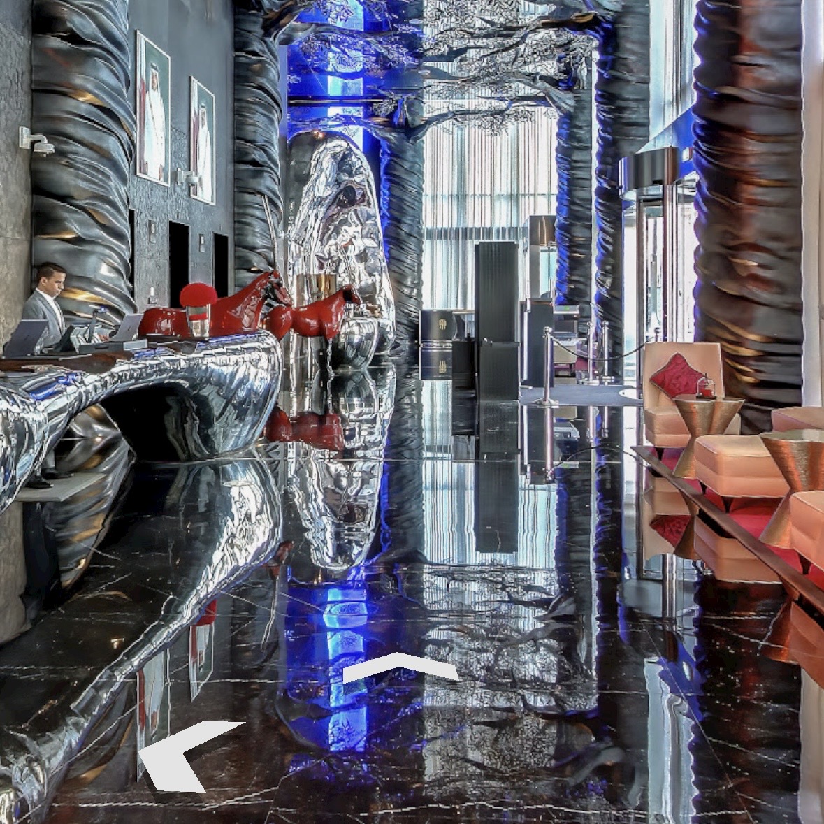 A Screenshot of Banyan Tree Doha Lobby